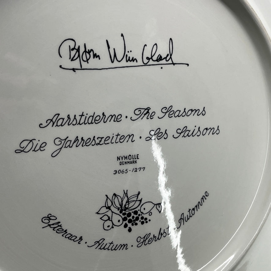 Extra large Wiinblad plate - Autum version