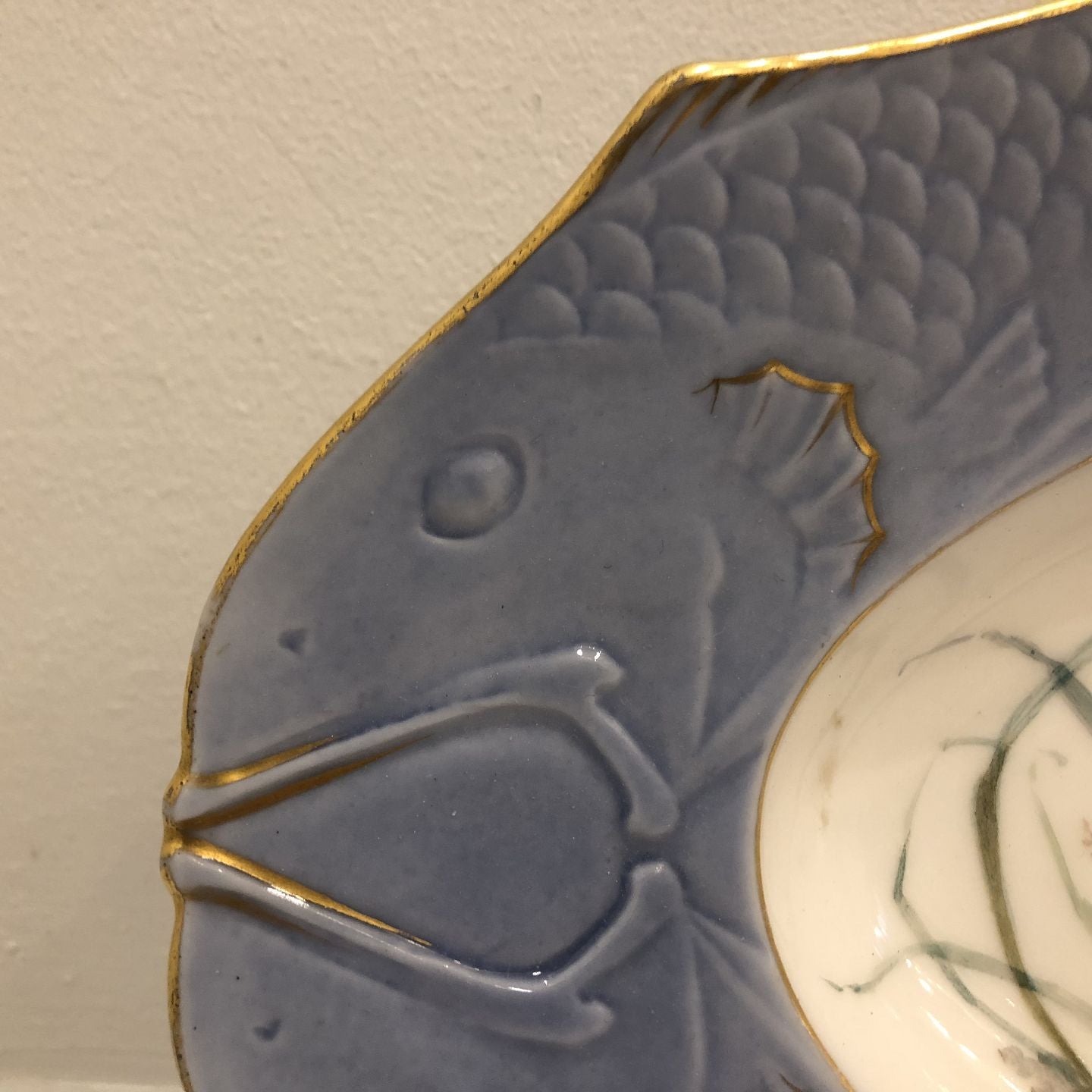 Sjældent Royal Copenhagen fiskefad med krabbe