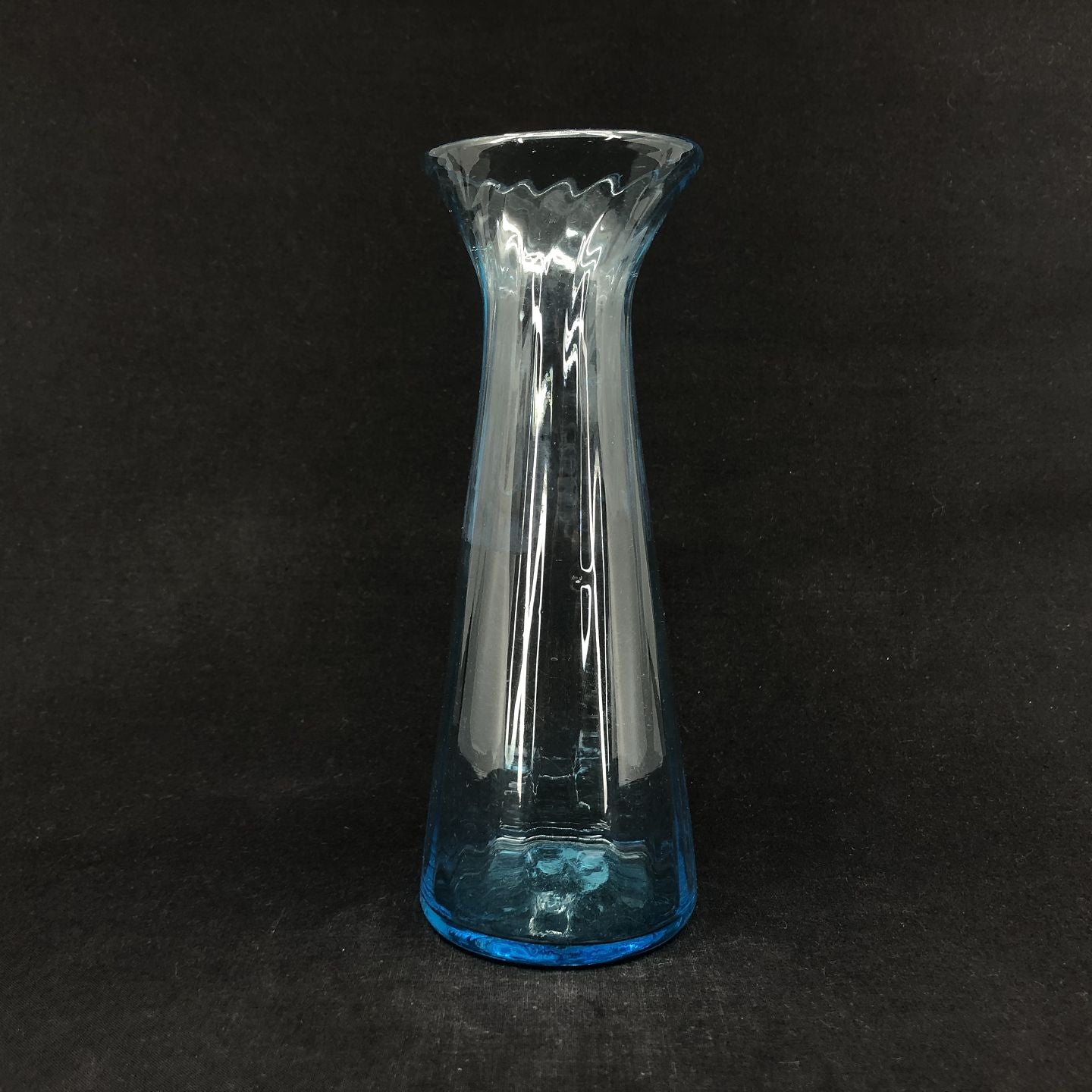 Søblå hyacintglas fra Fyens Glasværk