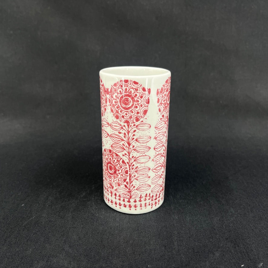 Bjørn Wiinblad vase - Flora - Sjælden Rød