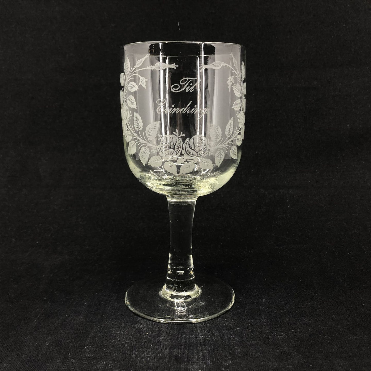 Commemorative glass from Kastrup Glasværk "Til Erindring"