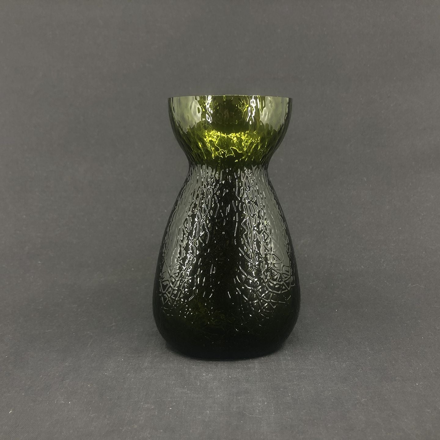 Moss green hyacinth glass from Fyens Glasværk