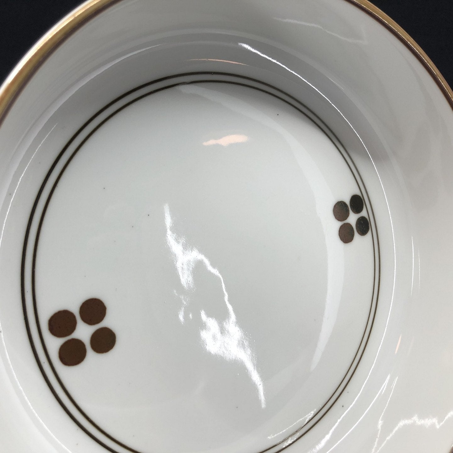 Brun Domino rund skål