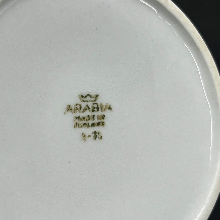 Arabia marmalade jar without lid, orange
