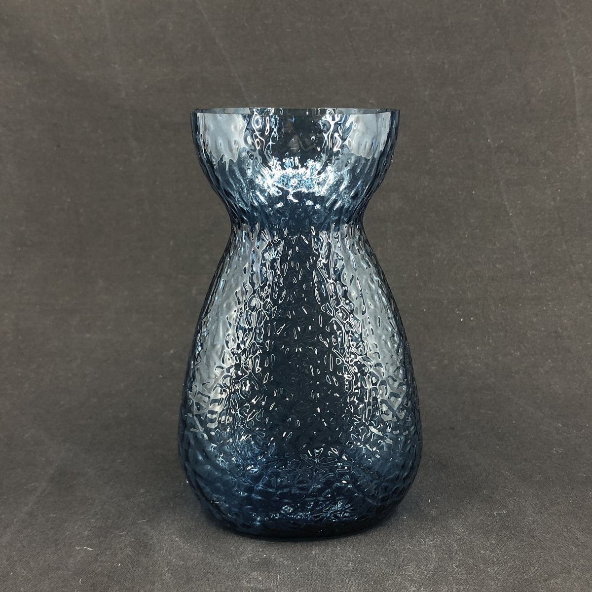 Midnatsblåt hyacintglas fra Fyens Glasværk