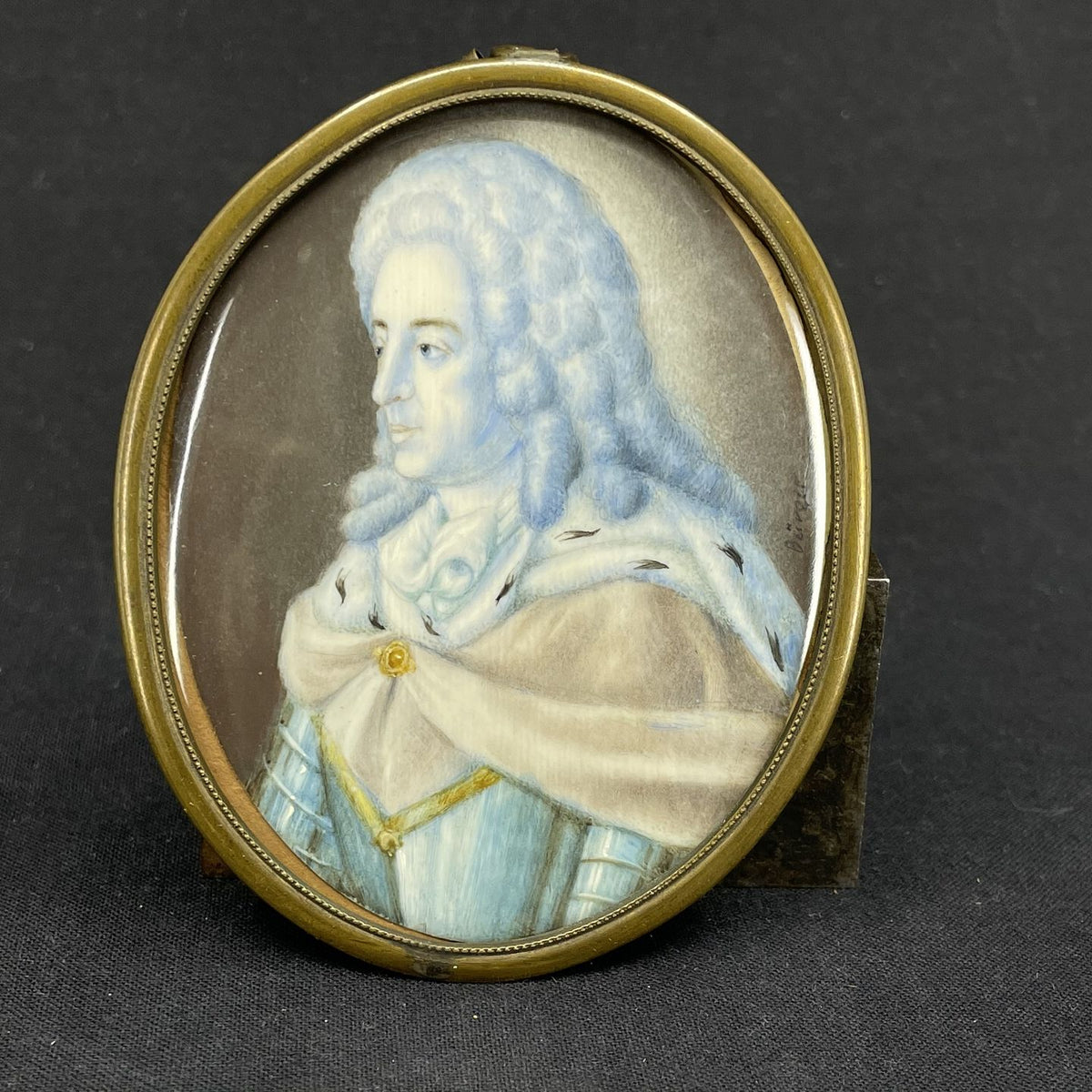 Stort miniatureportræt af Frederik d. 4 af Holsten-Gottorp