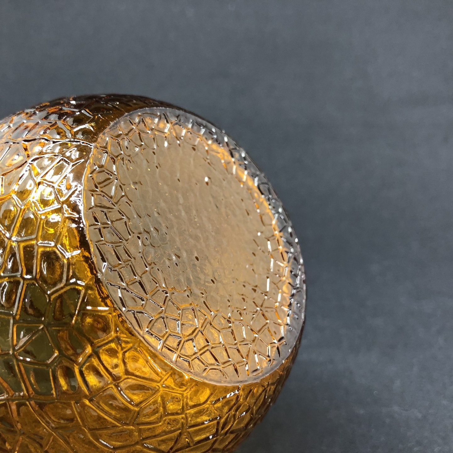 Amber hyacinth glass from Fyens Glasværk