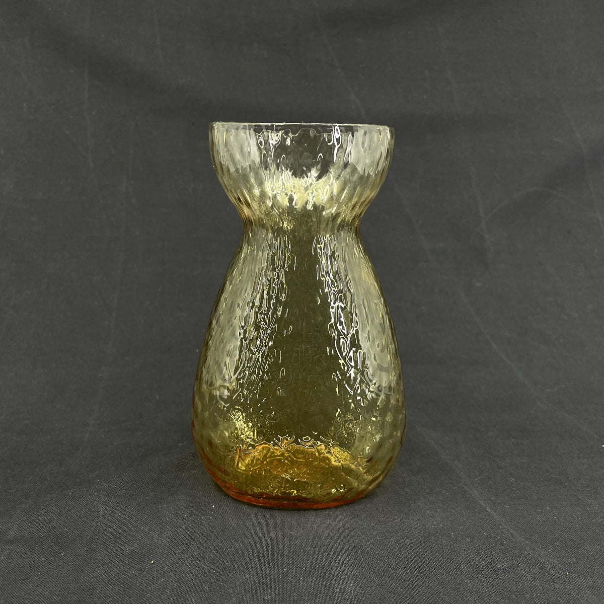 Gylden citrin hyacintglas fra Fyens Glasværk