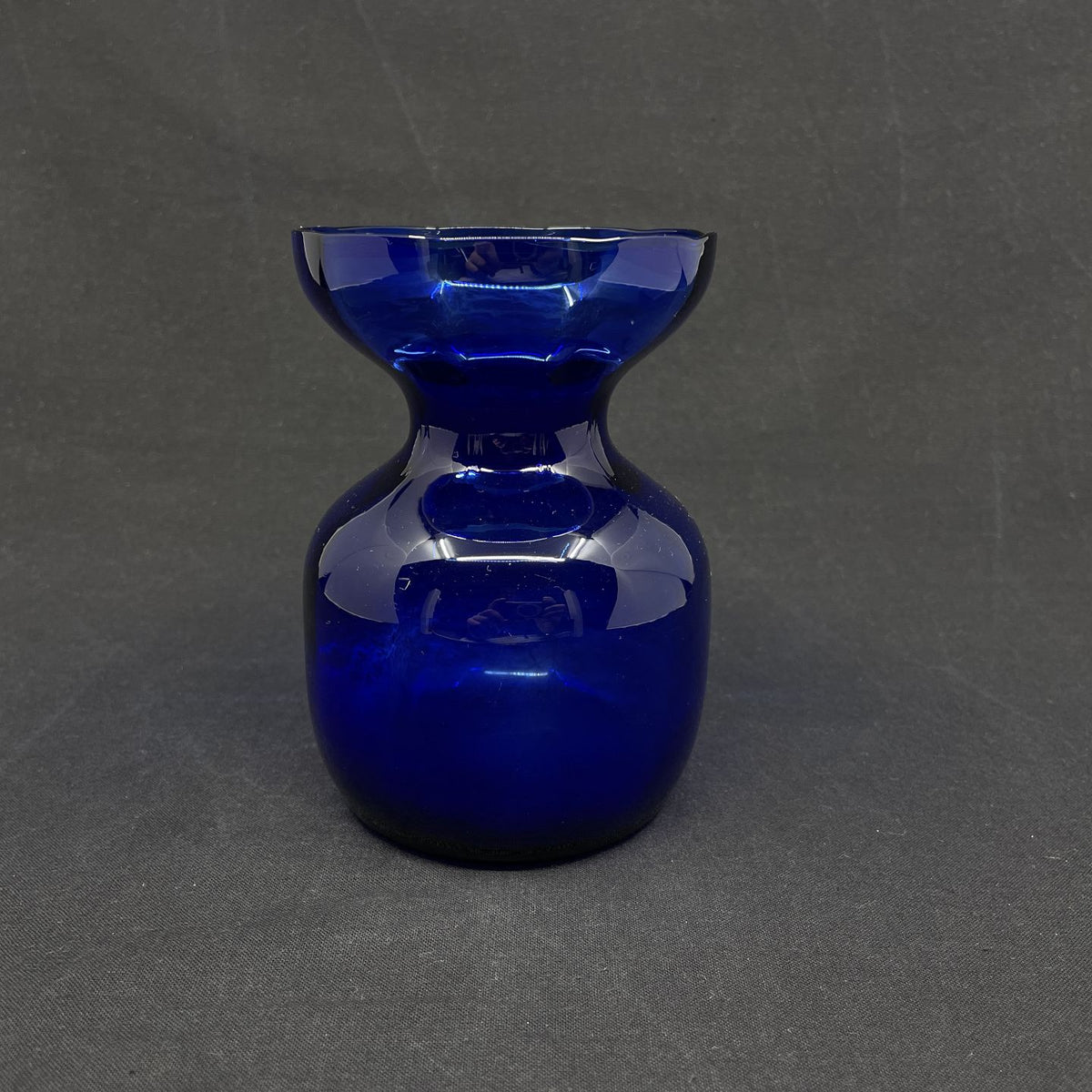 Blåt hyacintglas fra Holmegaard Glasværk