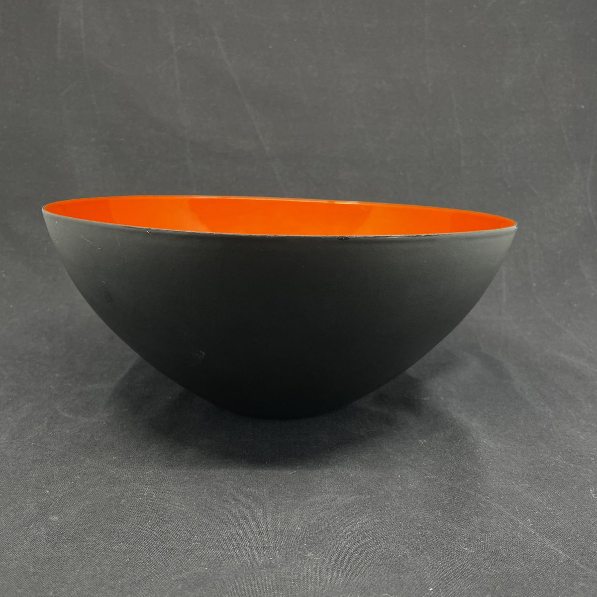 Rød Krenitskål fra 1950'erne, 25 cm.
