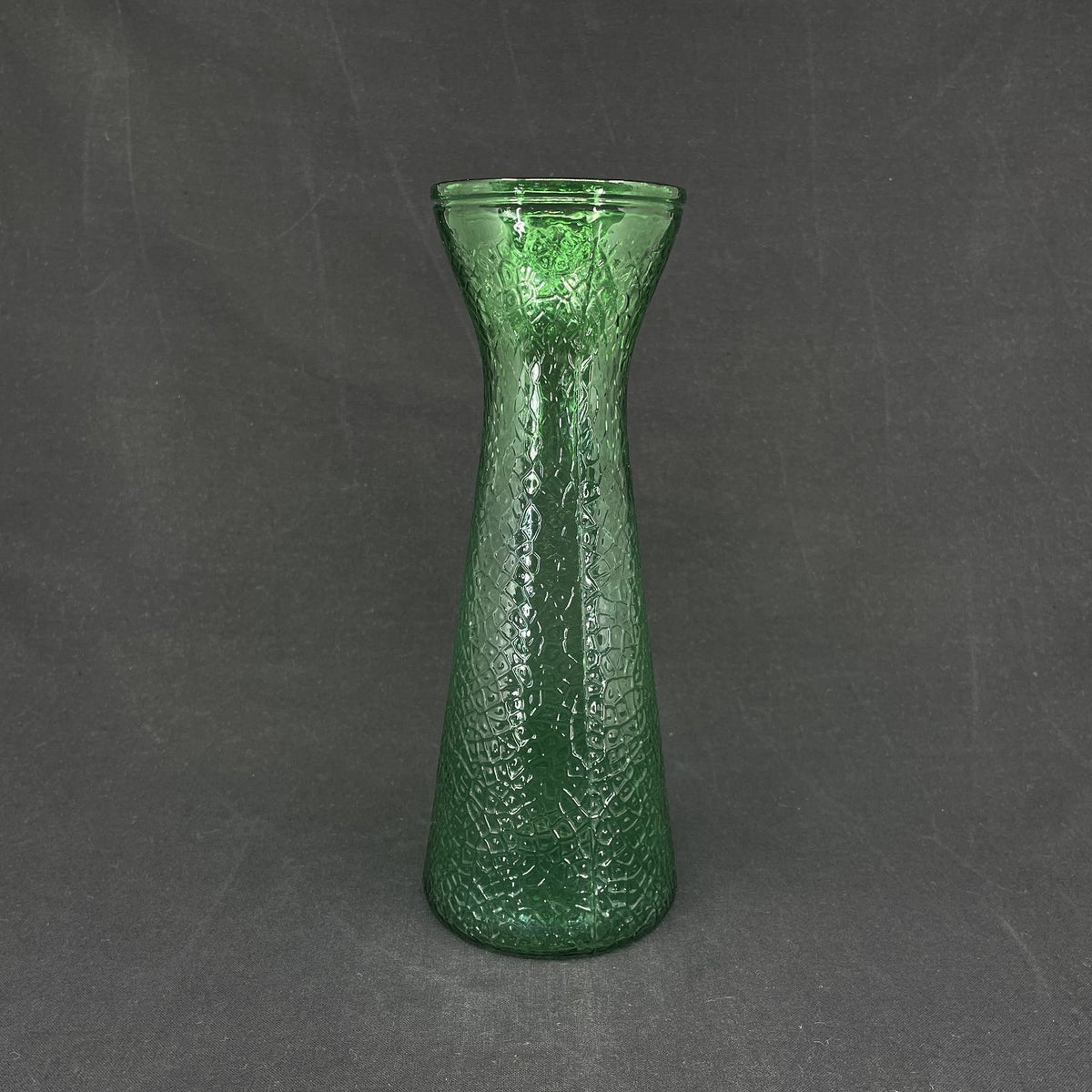 Græsgrønt hyacintglas fra Fyens Glasværk, model fra 1924