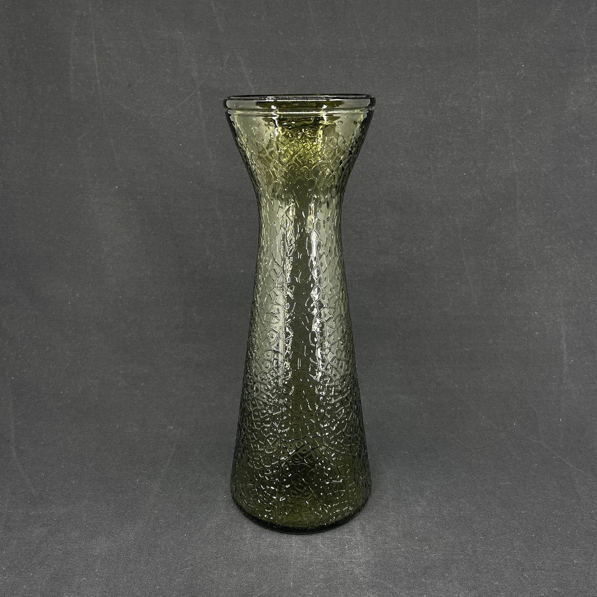 Moss green hyacinth glass from Fyens Glasværk, model from 1924