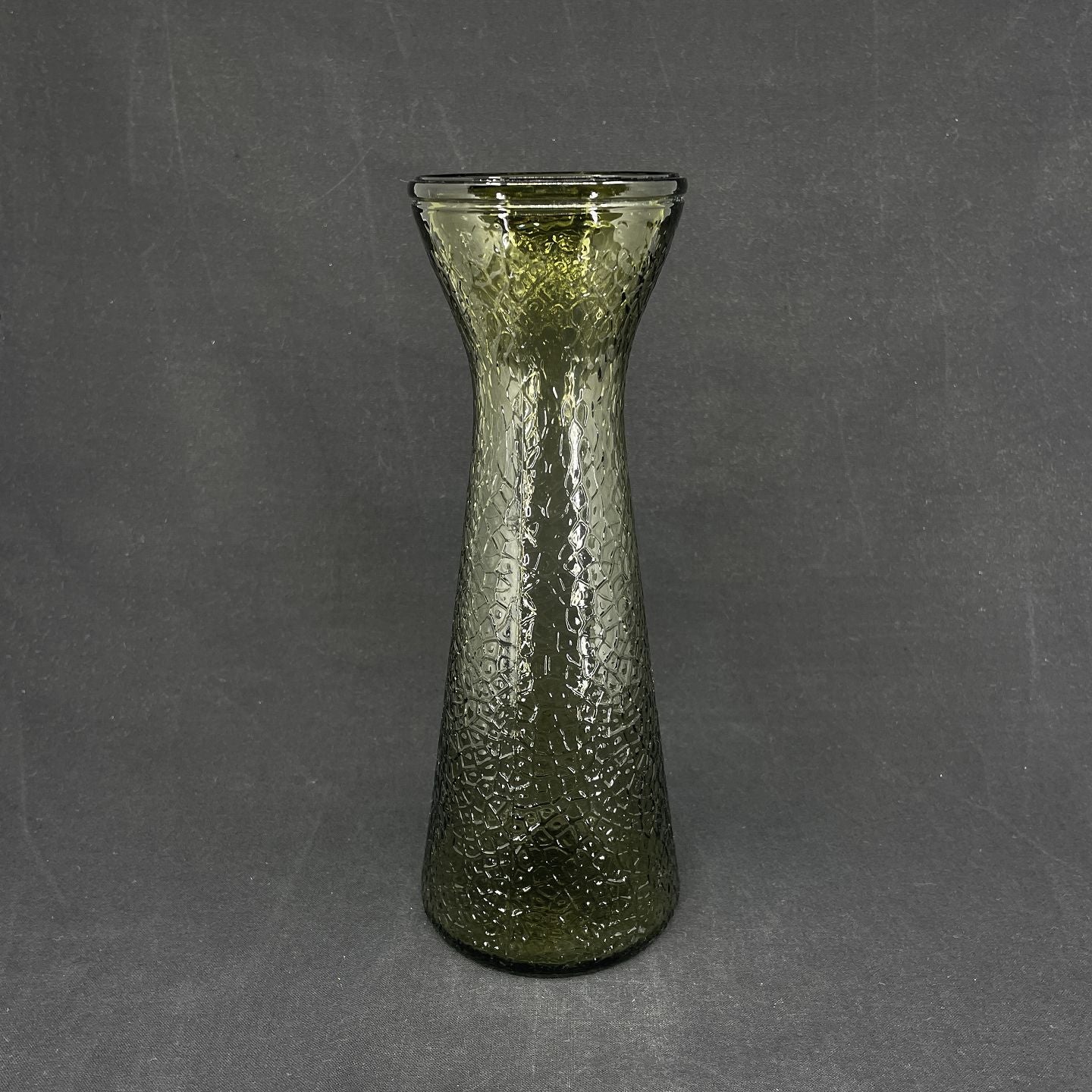 Moss green hyacinth glass from Fyens Glasværk, model from 1924
