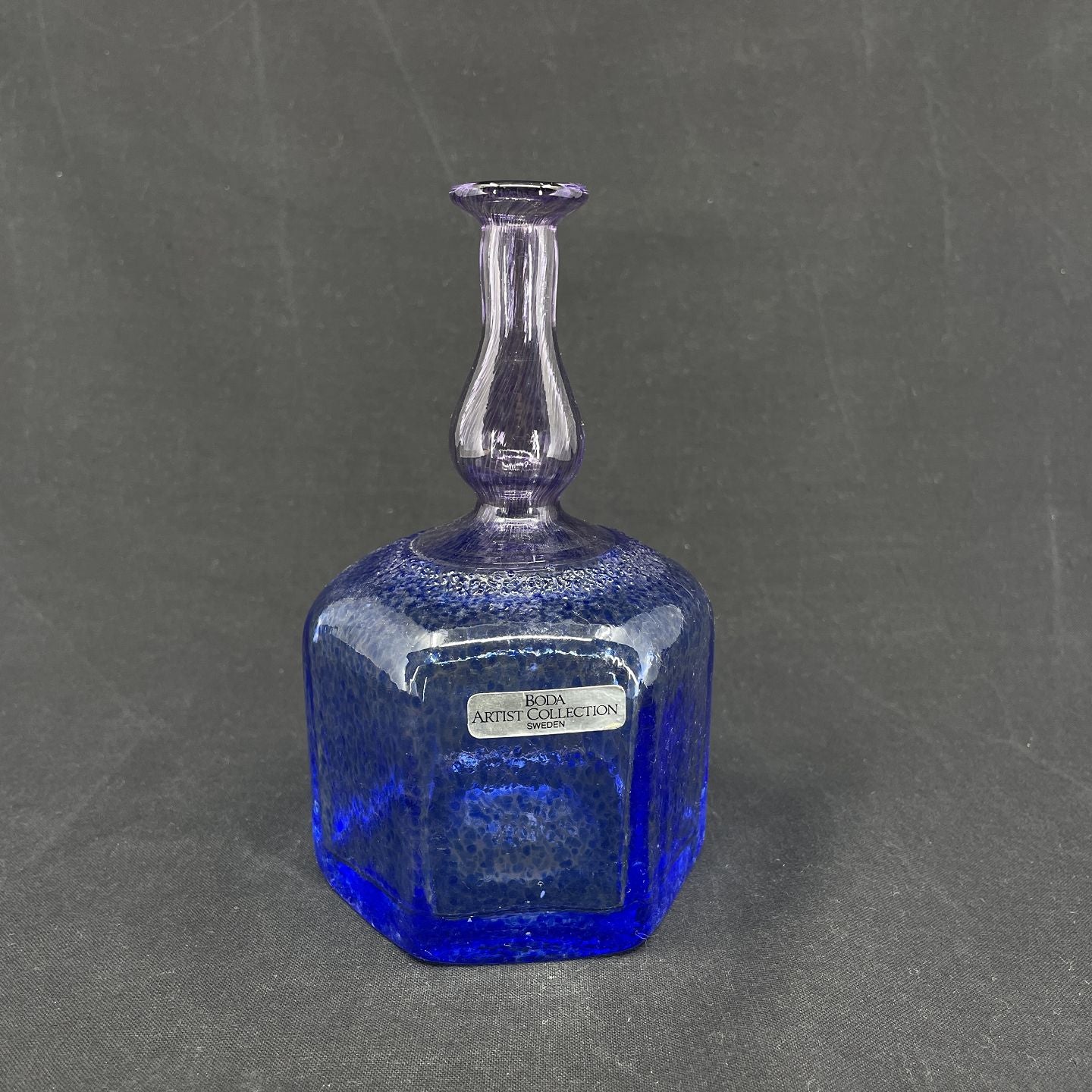 Slim vase from Kosta Boda with angular base