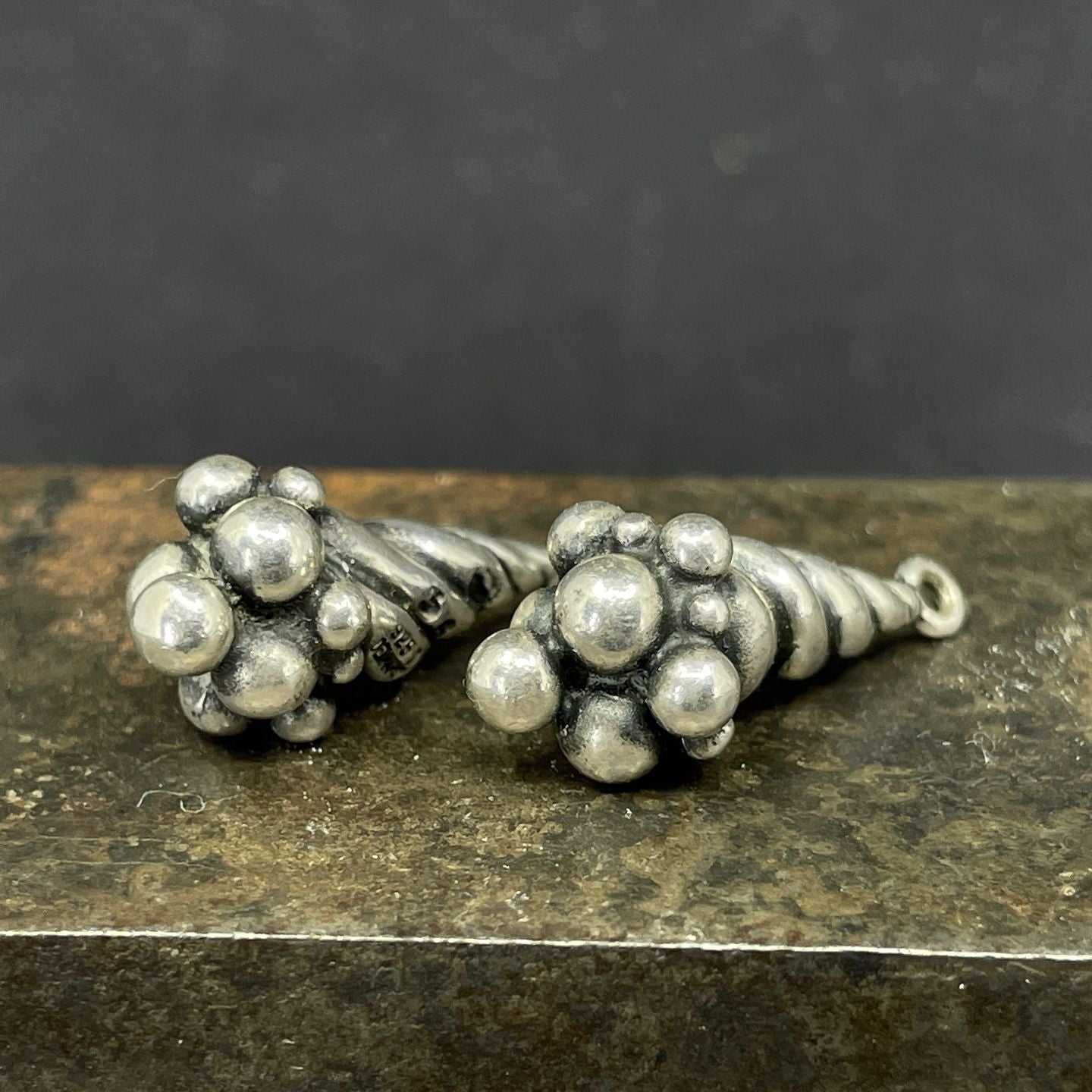 A pair of pendants by Ole Kortzau for Georg Jensen