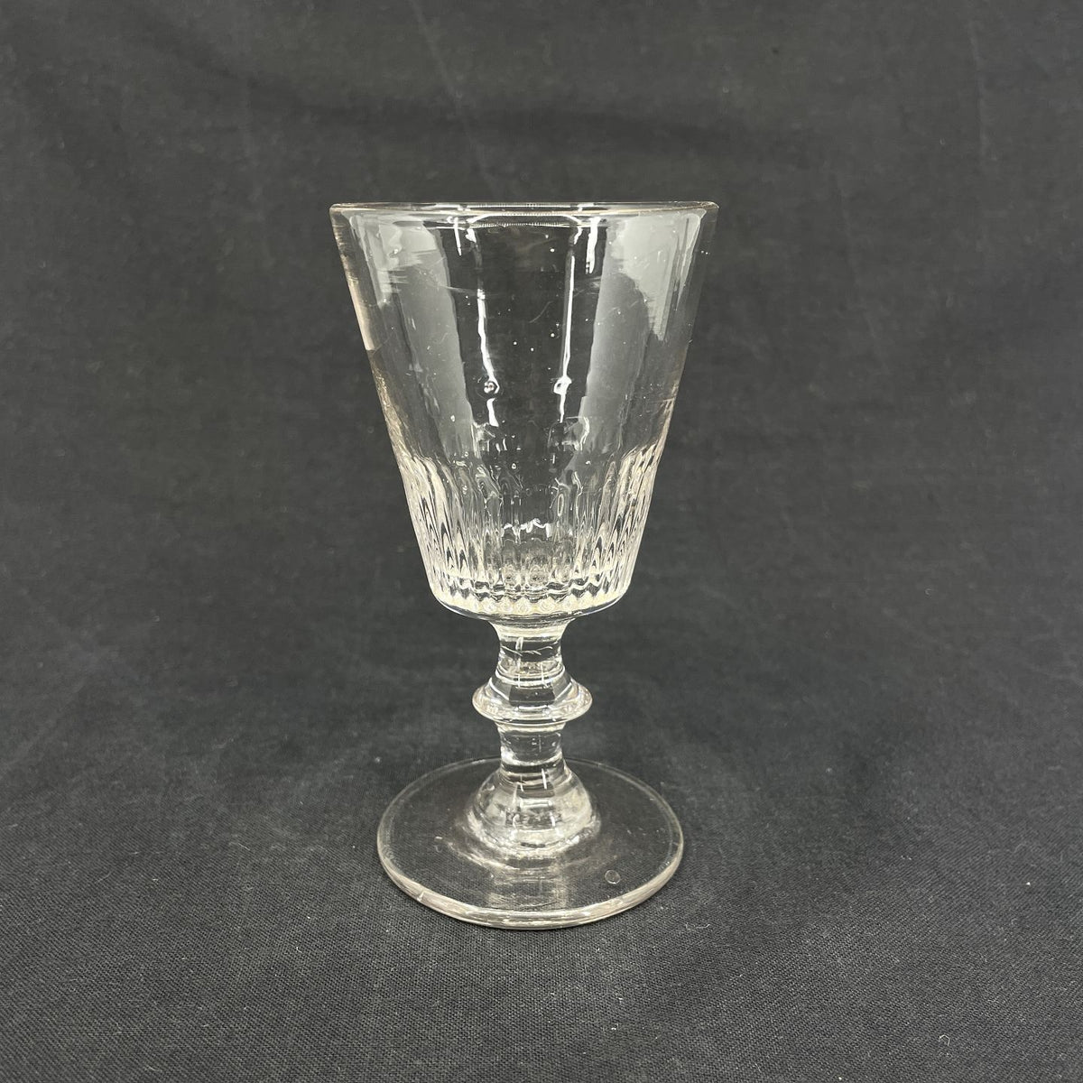 Blown Wellington wine glass from the 19th century