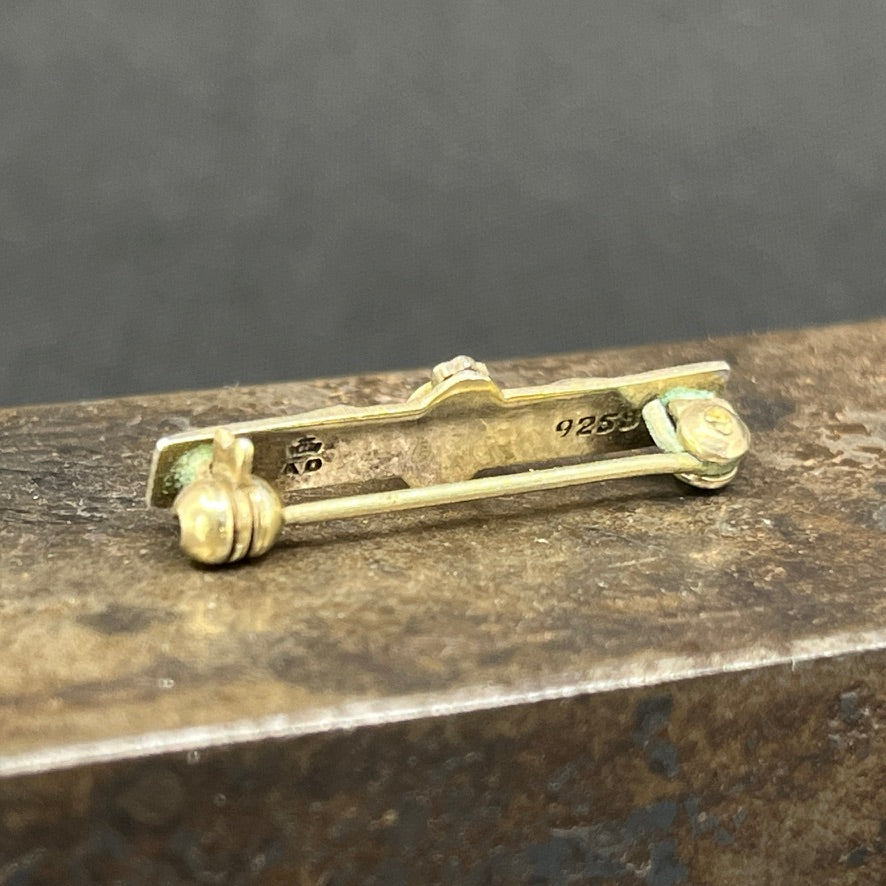 Broche med emalje - mariehøne