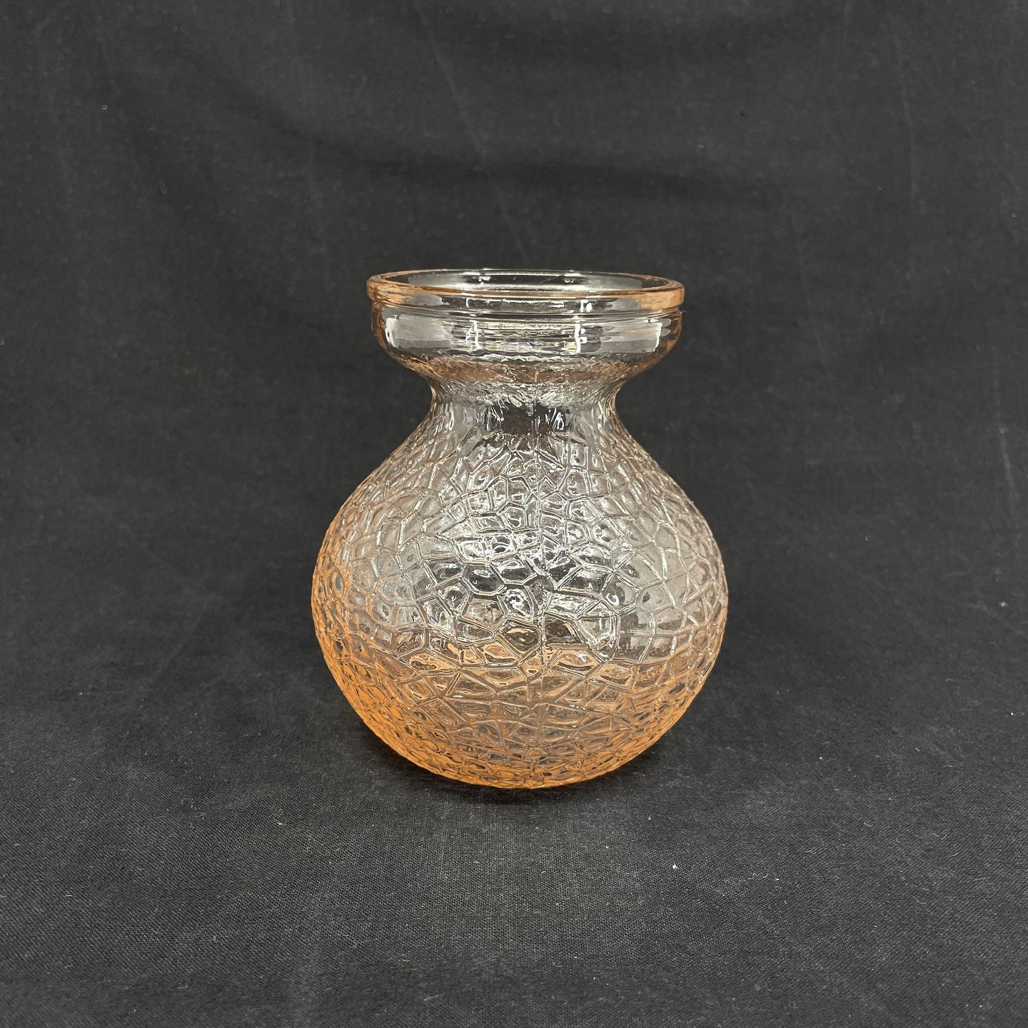 Salmon-colored hyacinth glass from Fyens Glasværk