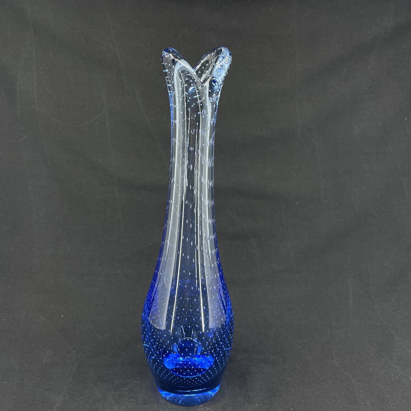 Navy blue orchid vase from Kastrup Glasværk