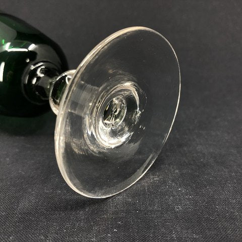 Dark green Christian d. 8 white wine glasses