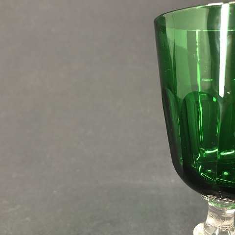 Dark green Christian d. 8 white wine glasses