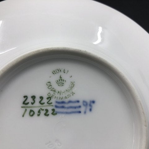 Art nouveau plate with white butterfly
