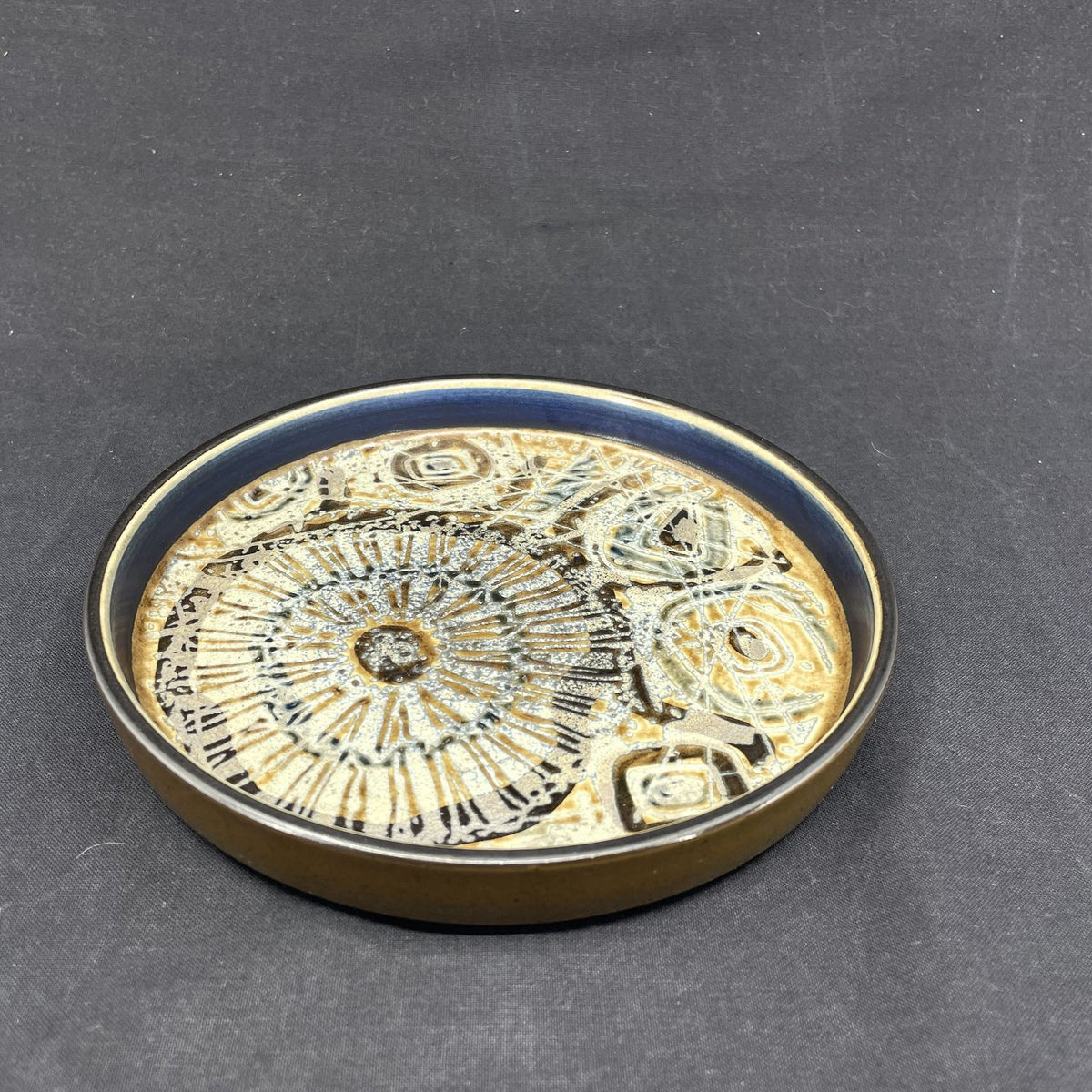 Round Baca dish from Royal Copenhagen