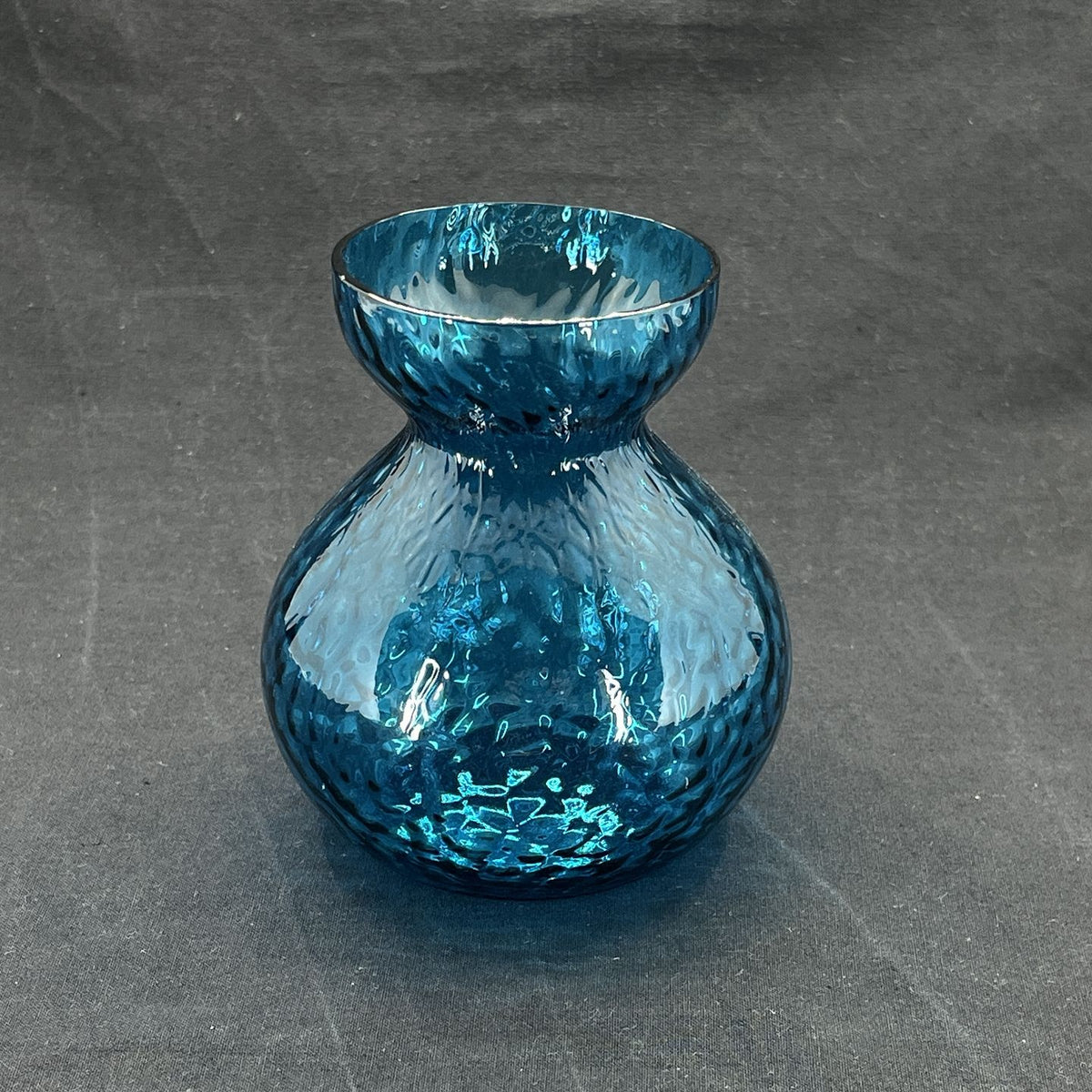 Cyan hyacintglas fra Fyens Glasværk