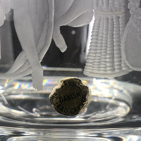 Sjælden Holmegaard vase med Thorvaldsen motiv