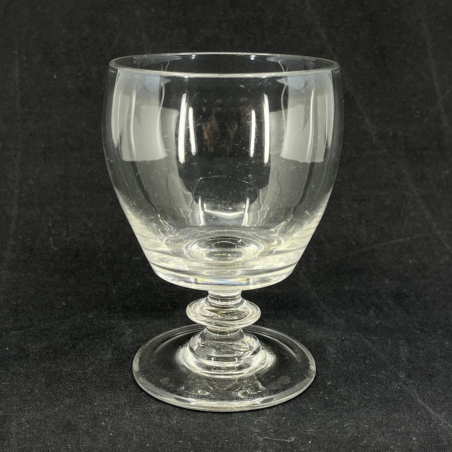 Large barrel glass from Holmegaard, low stem
