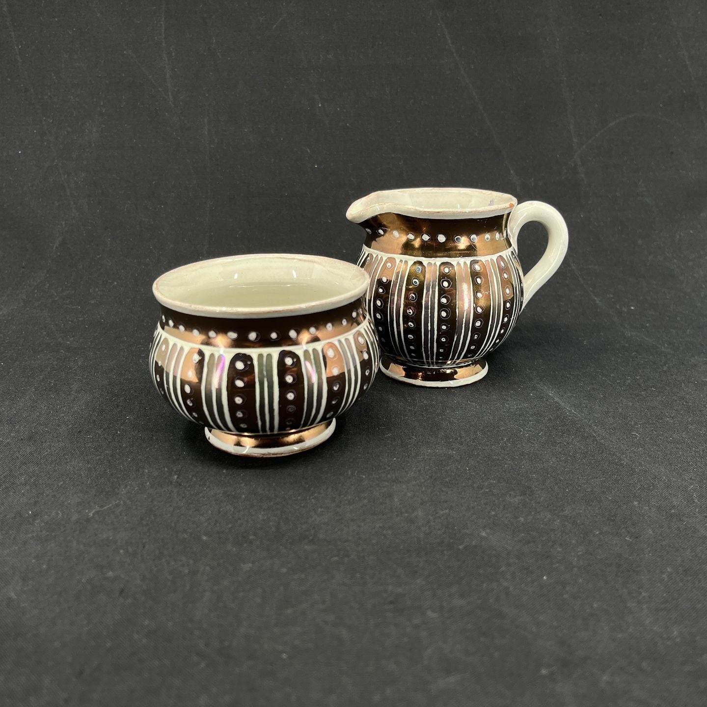 Sugar bowl and cream jug by Lillemor Clement and Inger Folmer Larsen