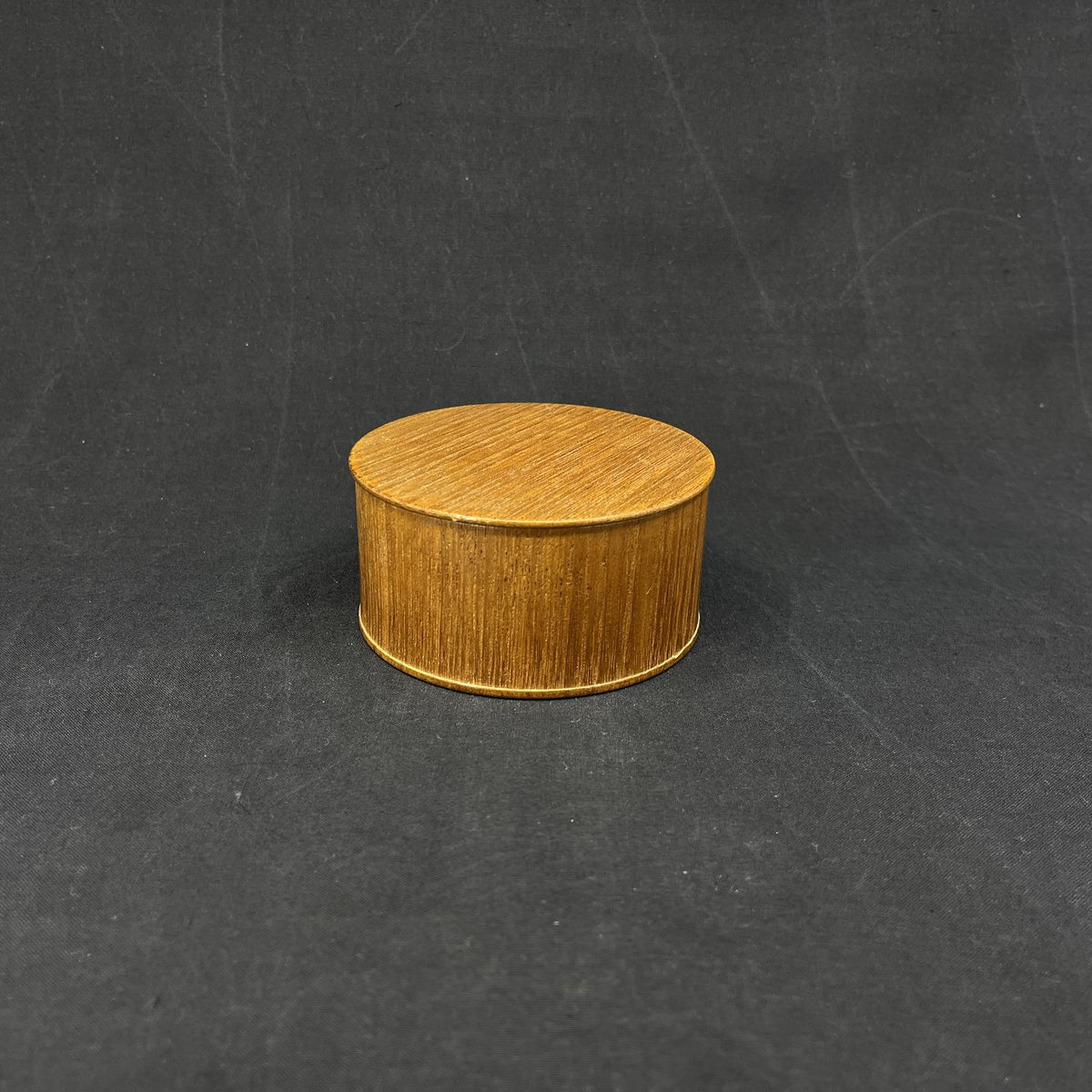 Æske i teak med rød velour fra 1960'erne