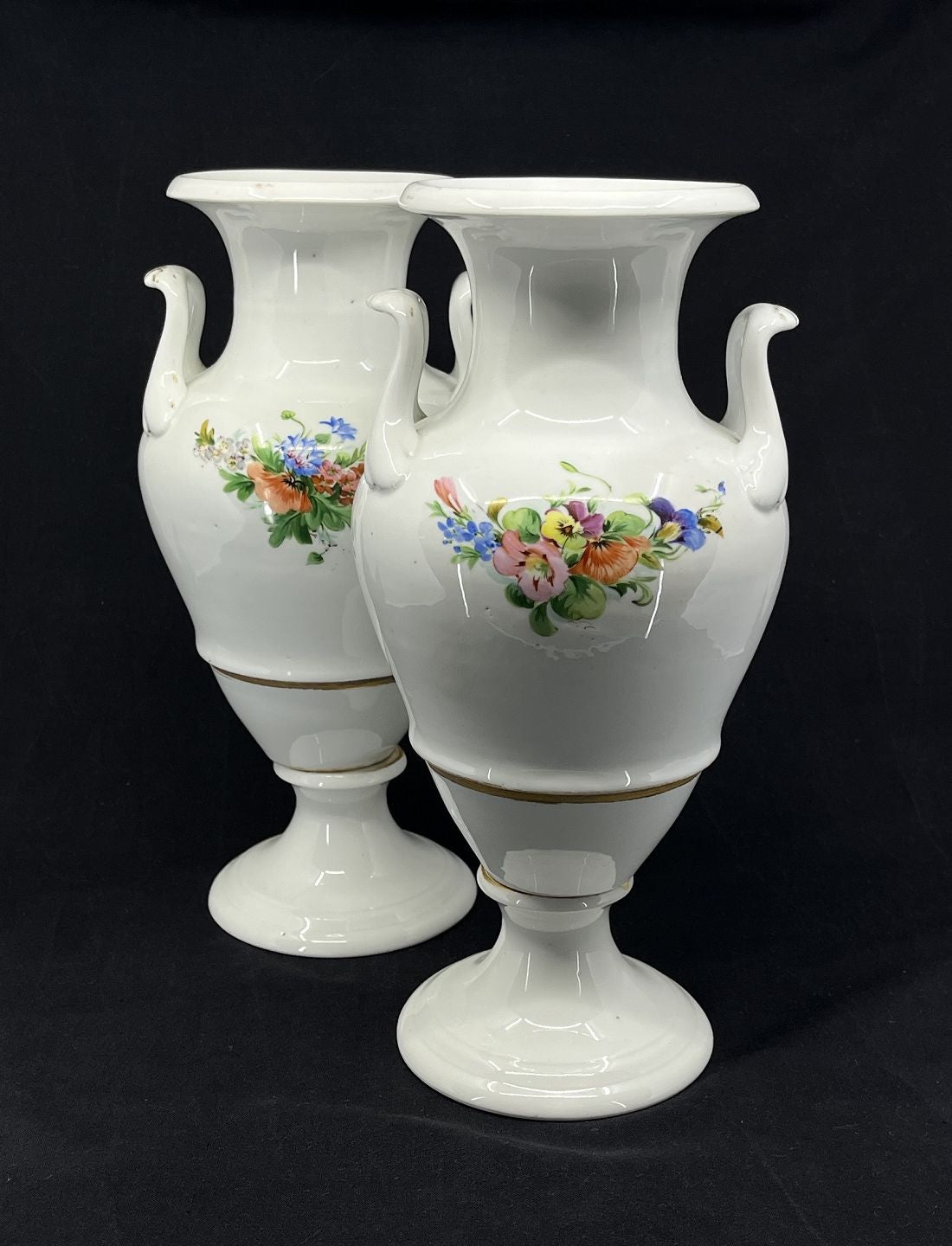 A pair of Bing & Grondahl vases from the 19th century