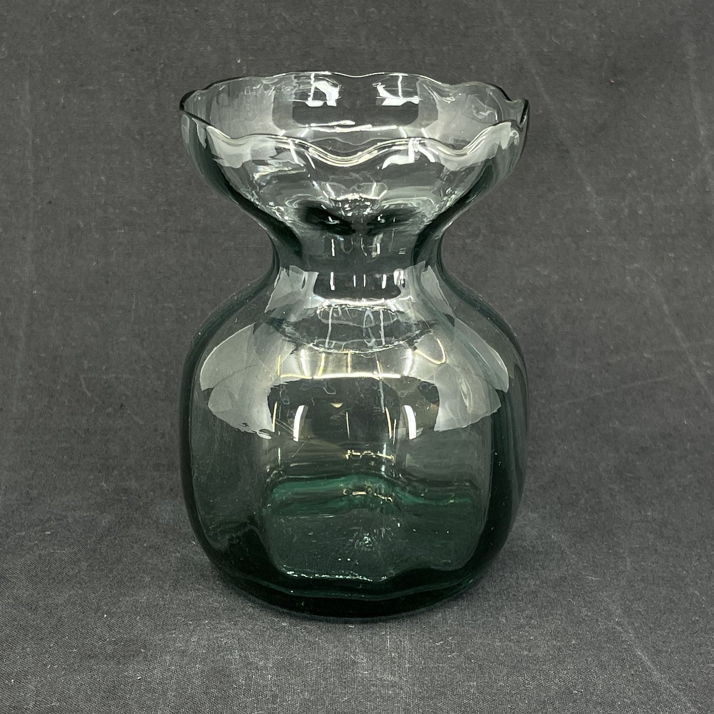 Nephrite green hyacinth glass from Holmegaard Glasværk
