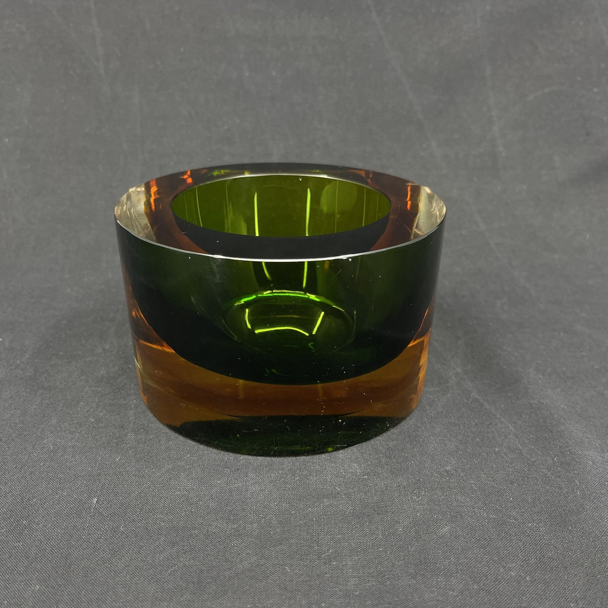 Round sommerso bowl from Murano