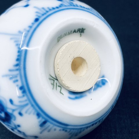 Musselmalet Halvblonde saltbøsse