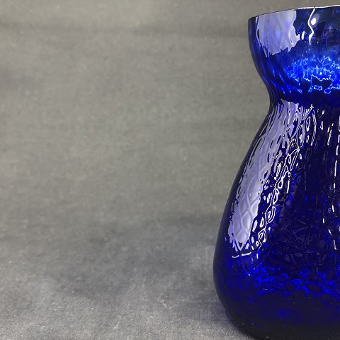 Koboltblåt hyacintglas fra Fyens Glasværk