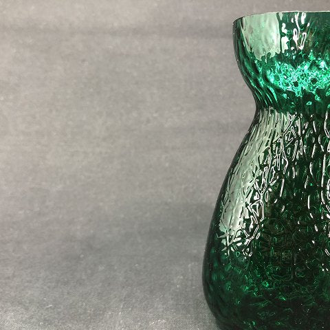 Smaragdgrønt hyacintglas fra Fyens Glasværk