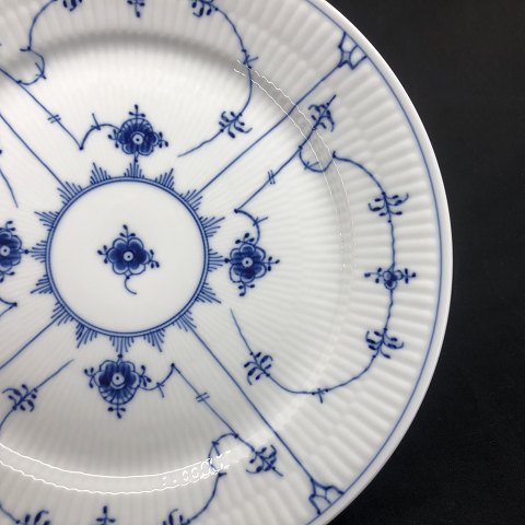 Musselmalet Riflet helflad middagstallerken