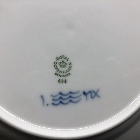 Musselmalet Riflet lille middagstallerken