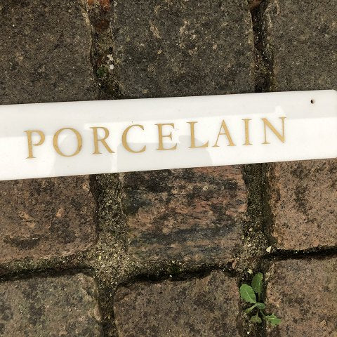 Smalt Royal Copenhagen skilt