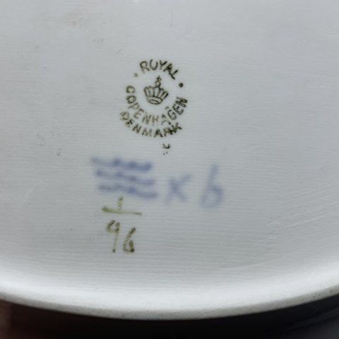 Musselmalet Riflet ovalt fad