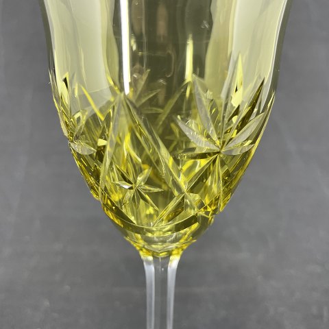 Serge moss green white wine glass