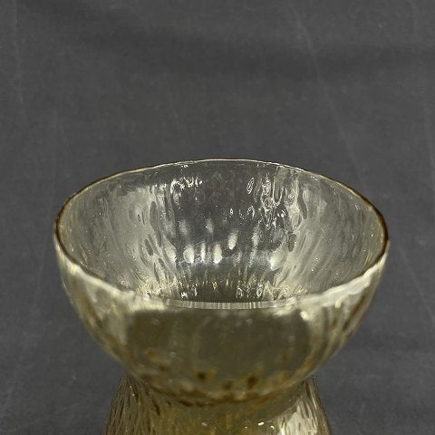 Gylden citrin hyacintglas fra Fyens Glasværk