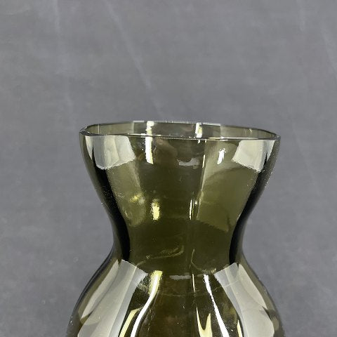 Olive colored hyacinth glass