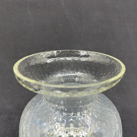 Klart hyacintglas med ternet optik fra Fyens Glasværk, model fra 1910