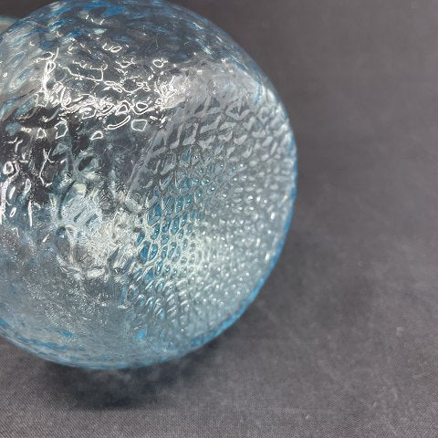 Søblåt hyacintglas fra Fyens Glasværk