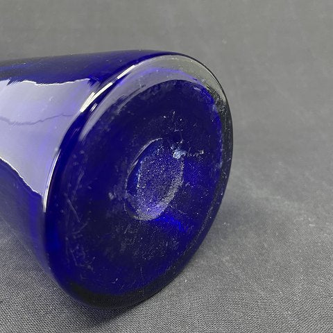 Blåt hyacintglas fra Fyens Glasværk