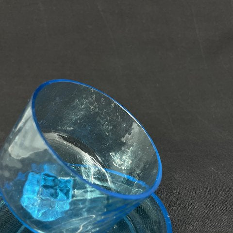Søblå børnestel osteklokke med underfad