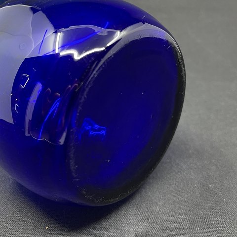 Blåt hyacintglas fra Holmegaard Glasværk
